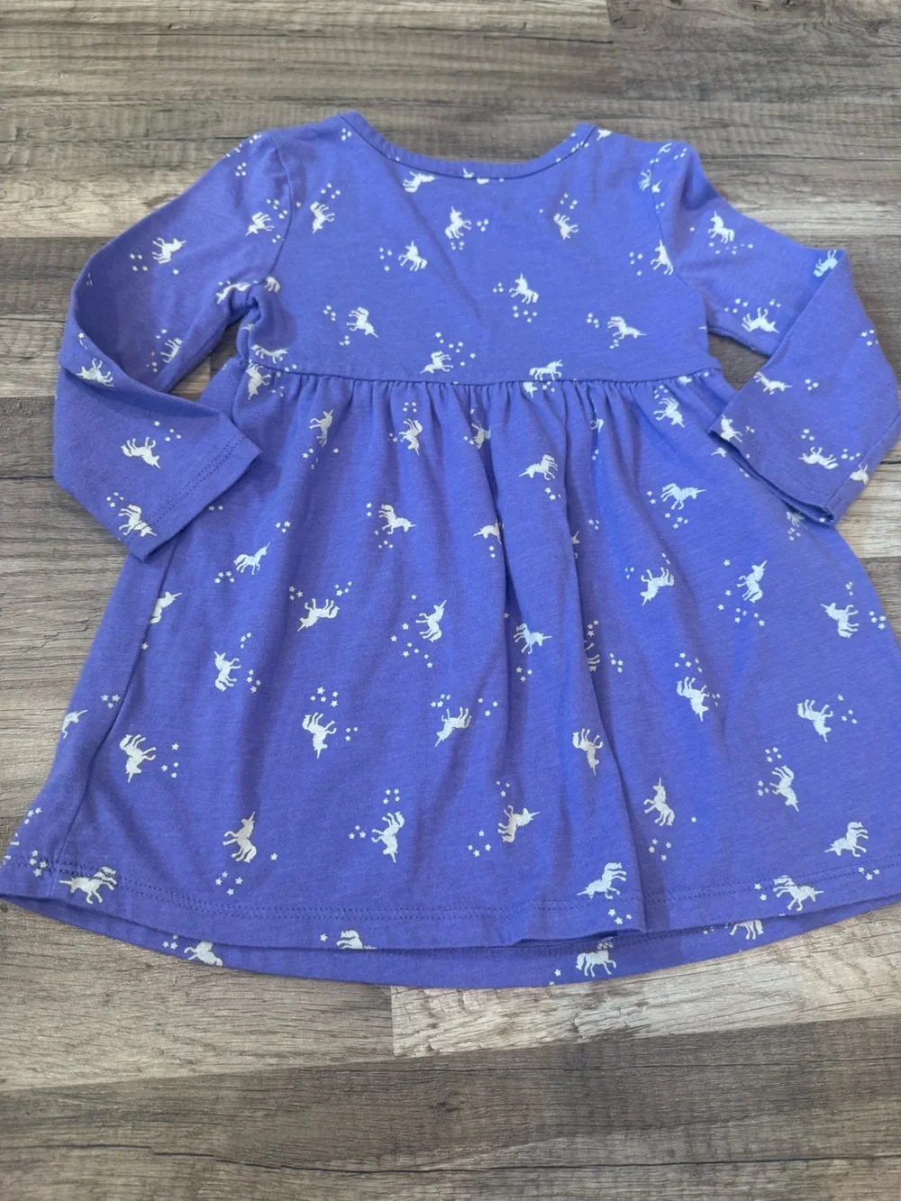 Old Navy Lavender Purple Long-Sleeve Unicorn Dress